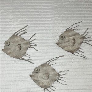 Hobby Lobby Metal Fish Trio Wall Decor - Gray